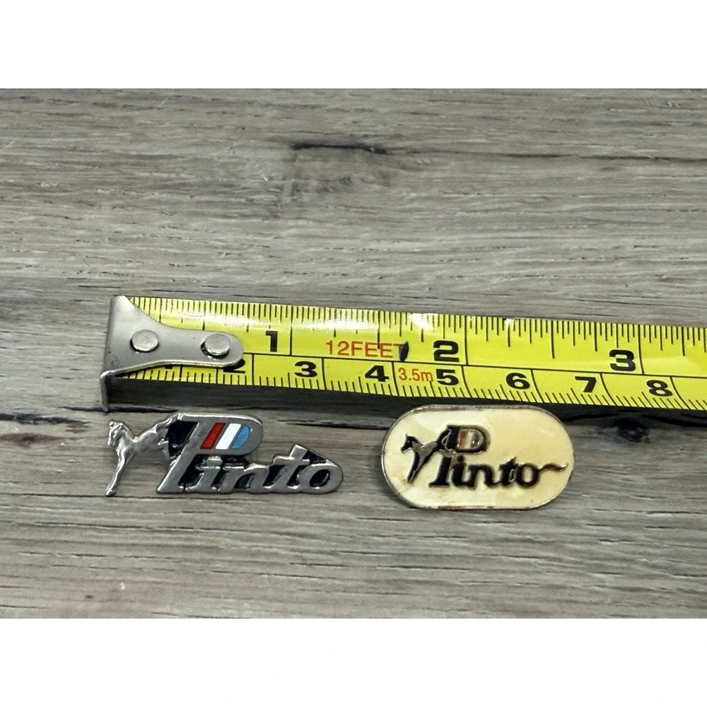 Set Of 2 Vintage Ford Pinto Automotive Lapel Pins - No Backings
